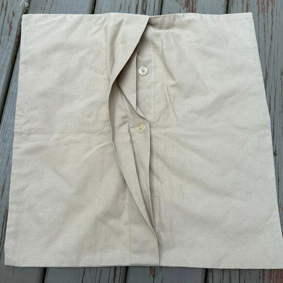 Pottery Barn Terra Kalamkari Pillow Sham new 20x20 Embroidered India beige euro - Picture 13 of 13